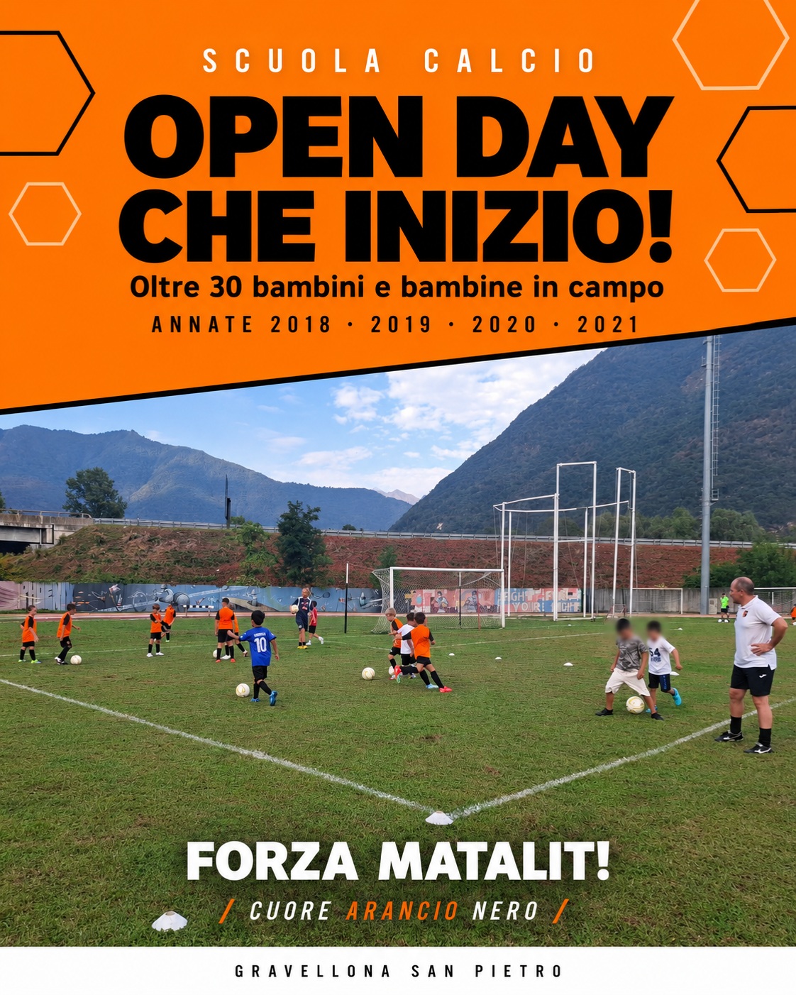 OPEN DAY, CHE INIZIO! 🧡🖤 Più di 30 bambini e bambine delle annate 2021, 2020, 2019 e 2018 hanno animato l’inizio dei nostri Open Day! Tra chi è tornato a giocare con noi e chi h…